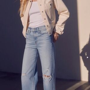 New, Never Worn AYR Secret Sauce Wide Leg Denim Jeans - Size 27 - Heirloom